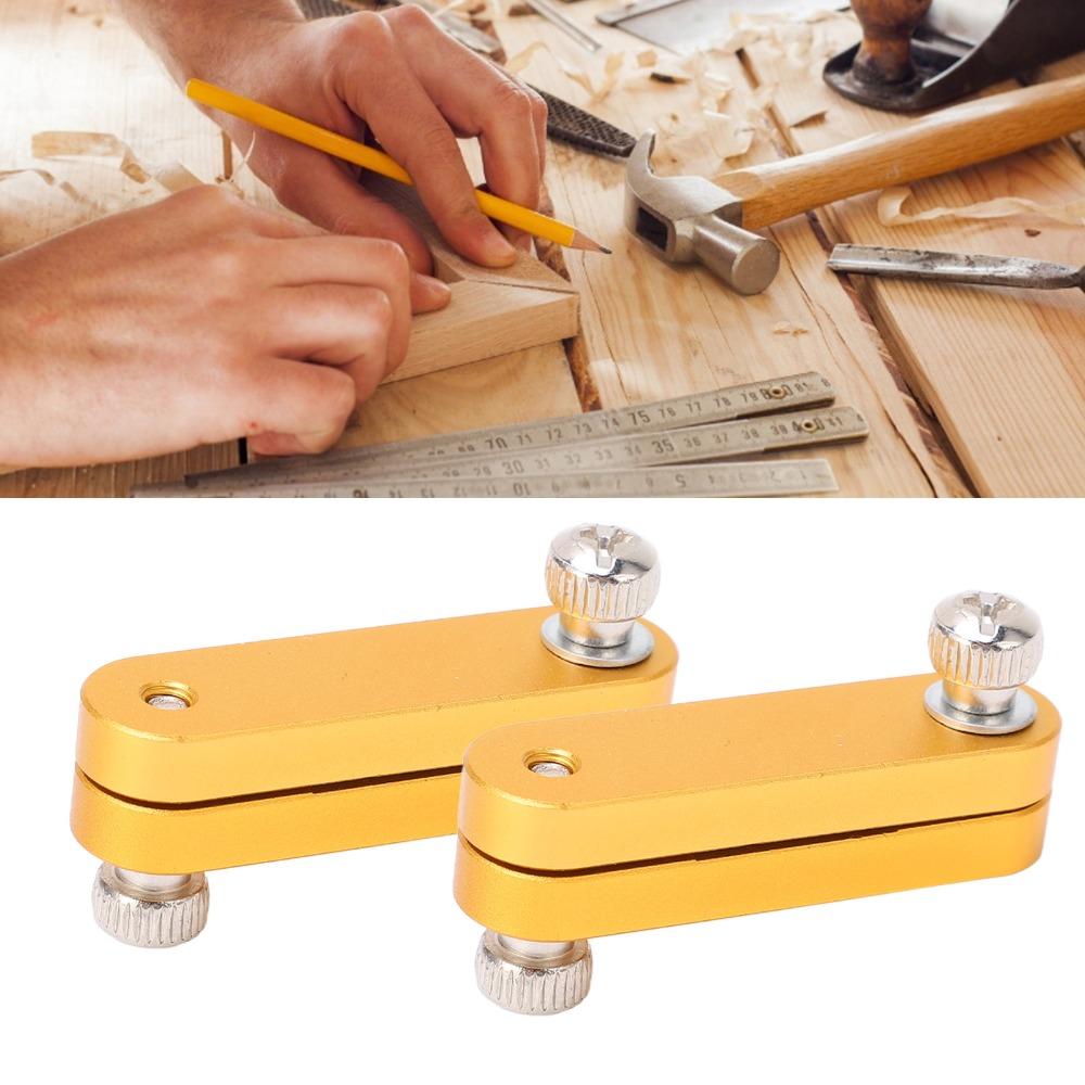2 PCS Aluminum Alloy Ruler Limit Block Woodworking Marking and Measuring