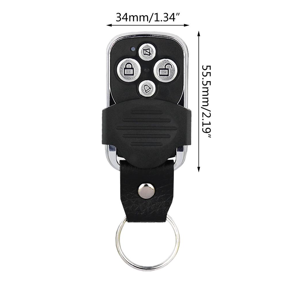 Wireless Duplicator Intelligent Learning Remote Control Keychain 4 Buttons Garage Door Opener 315MHZ/433MHZ