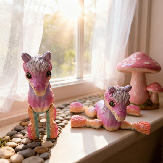 3D-печатная лошадь-украшение, милая шарнирная фигурка лошади, гибкая игрушка-непоседа в виде животного для интерактивной игры, снятия стресса и демонстрации