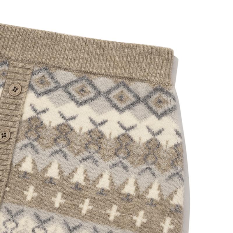 Мини-юбка Kirsh с узором Fair Isle [Песочный]
