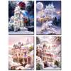 5D DIY алмазная живопись Chateau Montrose наборы полная квадратная круглая алмазная вышивка мечта цветок дом сад мозаика стены искусства
