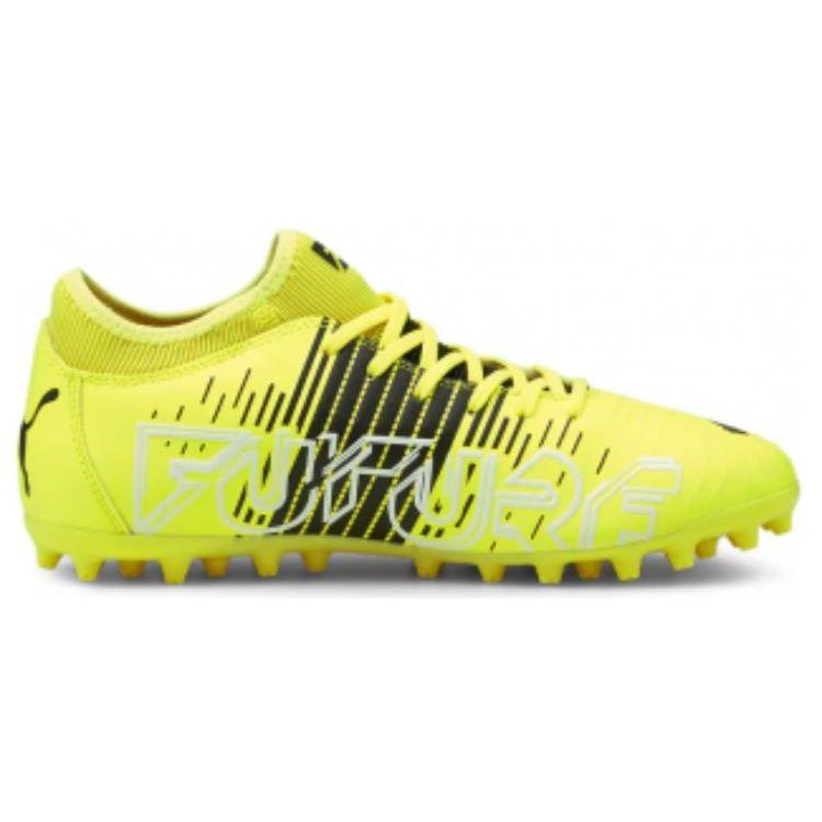 Puma Future Z 4.1 Round Toe Lace-Up MG (Rubber Short Studs) Shock Absorbing Durable Soccer Shoes Men Soccer Shoes Fluorescent-Yellow 106391-01