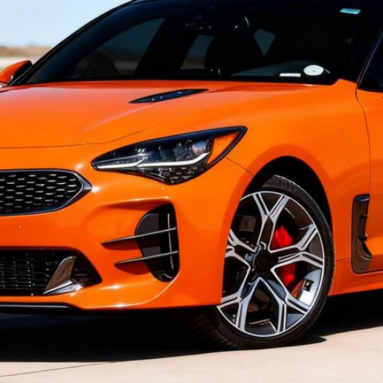 Left + Right Front Bumper Vent Covers Gloss Black For 2018-2023 Kia Stinger GT