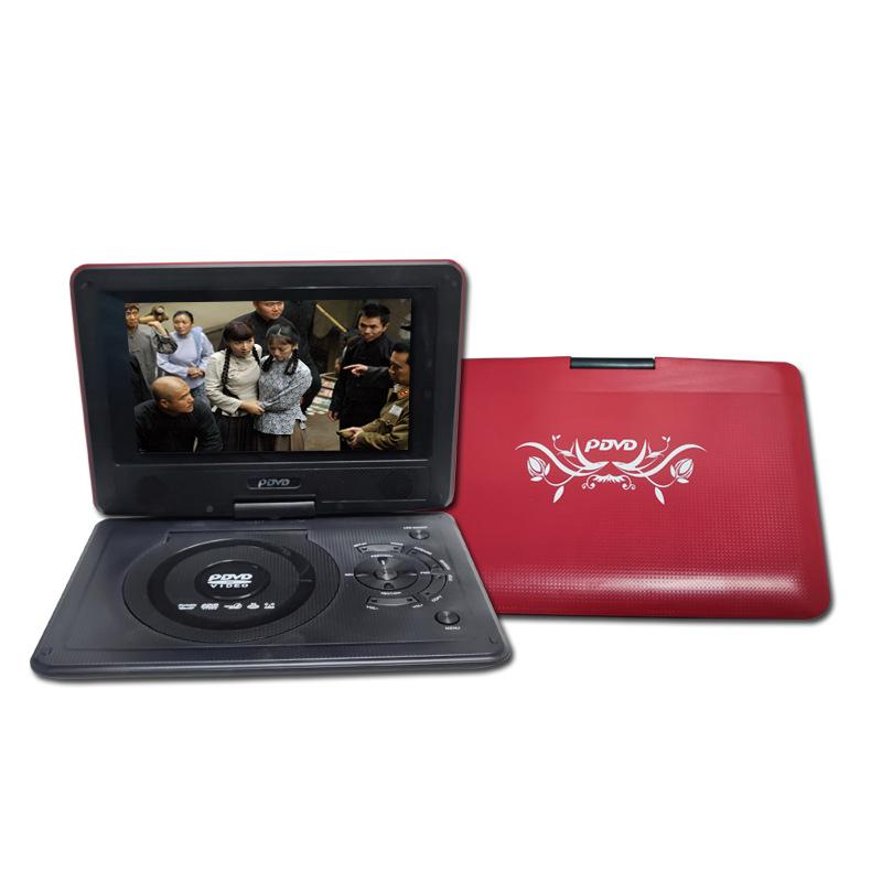Portable DVD Player 270 Degree Rotating Screen Rechargeable Digital Multimedia Player for Cars TV DVD Game Outdoor