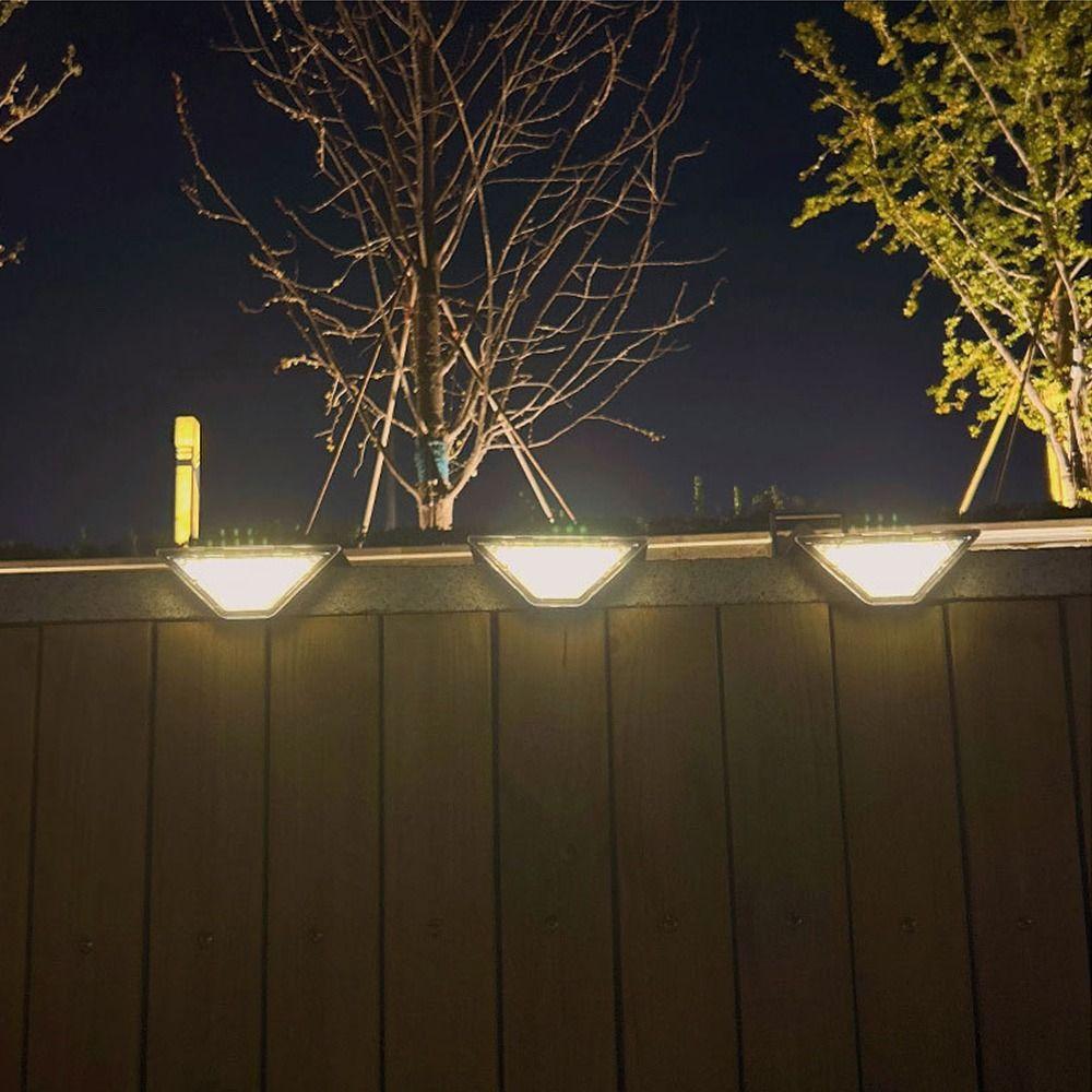 Triangle Solar Step Lamp Warm Light Outdoor Floor Light High Quality Stair Light Porch Terrace