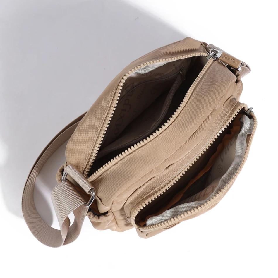 Маленькие холщовые сумки через плечо для женщин, сумки с множеством карманов, повседневные сумки через плечо, сумки-мессенджеры