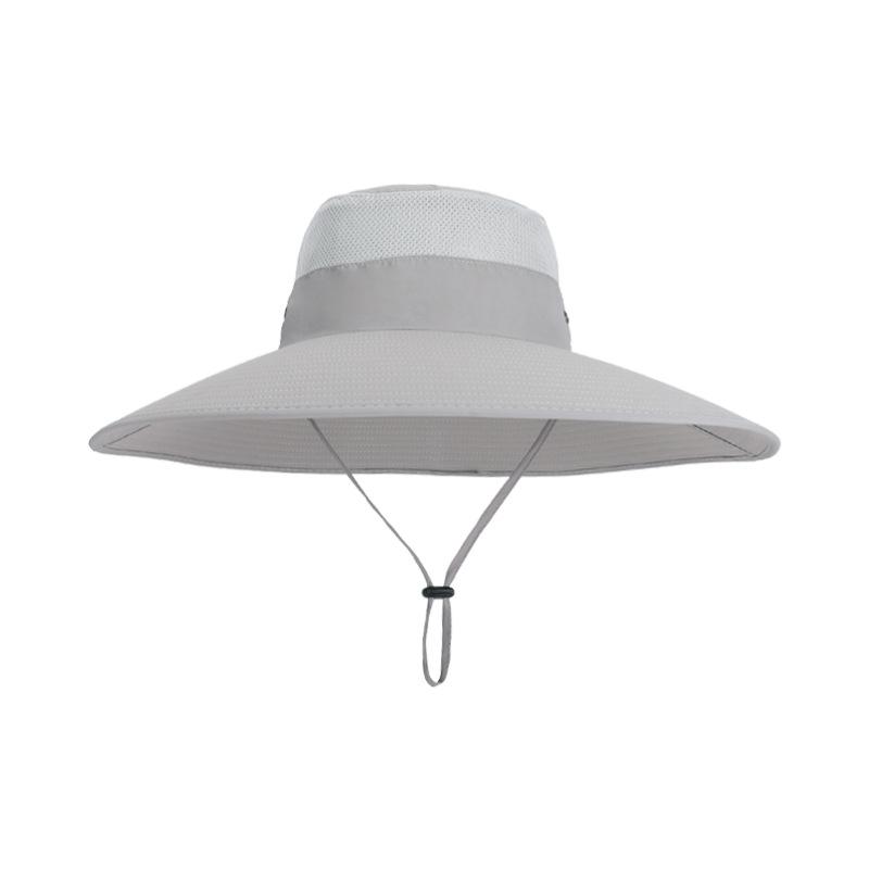 Летняя широкополая шляпа от солнца мужская для активного отдыха, альпинизма, рыбалки, с защитой от солнца, быстросохнущая, водонепроницаемая, дышащая шляпа-ведро