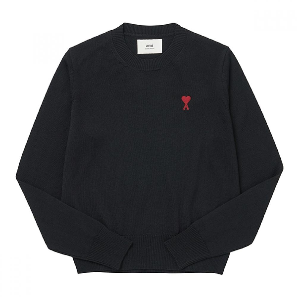 Ami Women S Knit Small Heart Logo bffkS111 Kn0025 001