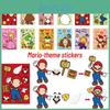 Мультяшные наклейки Супер Марио Веселые и интерактивные наклейки-пазлы для укрепления связи между родителями и детьми