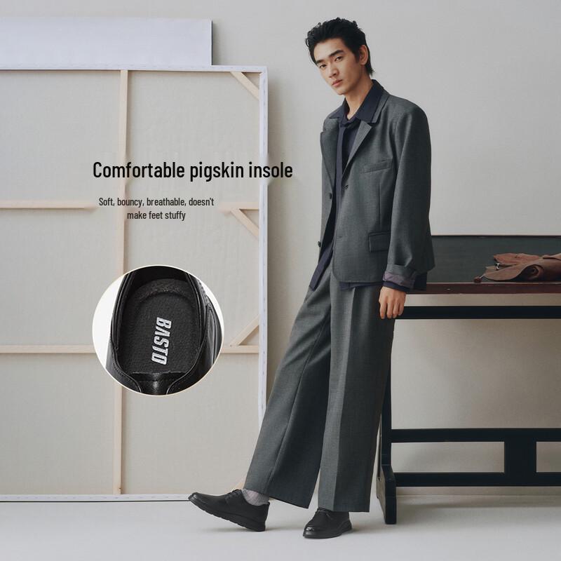Мужские кожаные туфли Besto с мягкой подошвой в стиле Business Casual