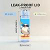1PC Seagull On Beach Coast Scenery Print 750ml Color Plastic Sports Water Bottle Leakproof Flip Straw Lid Suitable for Sports Office Home Use