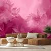 Wallpaper Pink Abstract Botany