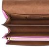 COACH Klare 22 logo patchwork design, faux leather, signature coated canvas, crossbody shoulder bag, small, women's, brown and pink