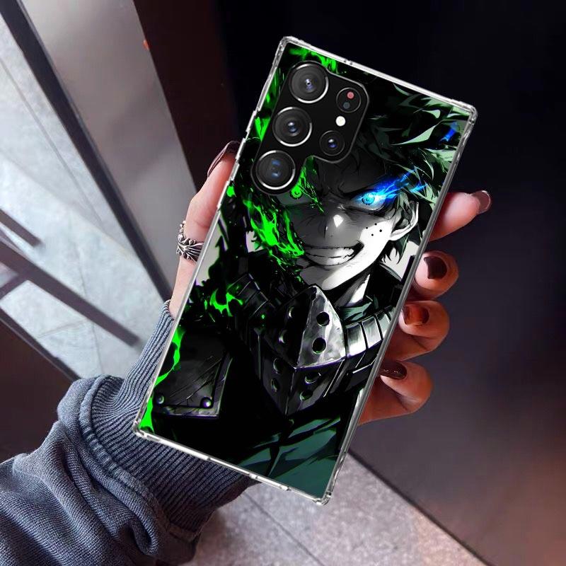 Midoriya Izuku Deku MHA My Hero Phone Case For Samsung Galaxy S26 S25 Edge S24 S23 Ultra S22 Plus S21 S20 FE Soft TPU Back Cover