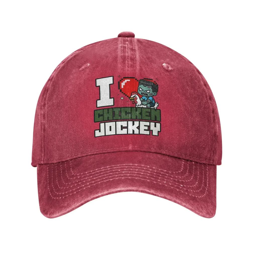 Unisex I Love Chicken Jockey Caps Merch Baseball Cap Fashion Absolute Cinema Movie Trucker Hats Adjustable