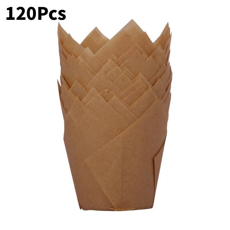 Muffin Paper Cups High Temperature Oilproof Baking Cups For Pastry Shops And Home Baking