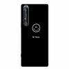 Чехол для телефона Sony 1 IV: Черный мягкий чехол из ТПУ с полым узором и простыми линиями