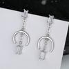 Lindon Copper Alloy Zircon Earrings Drop Earrings For Women Wedding Party Gifts