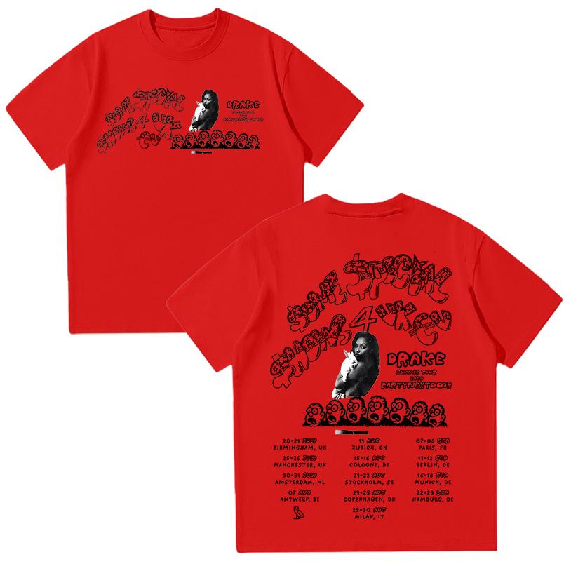 Футболка Drake & PARTYNEXTDOOR $ome $pecial $hows 4 Tour 2025 Хип-хоп мода Летний хлопок Свободный топ Подарки для фанатов Высококачественная футболка