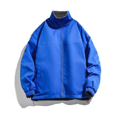 Зимнее новое мужское корейское исполнение, утолщенное теплое пальто из овечьей шерсти с воротником-стойкой, модное красное пальто для любителей моды