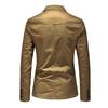 Men's Business Casual Pure Cotton Jacket Coat - Casual Fashion Menswear.