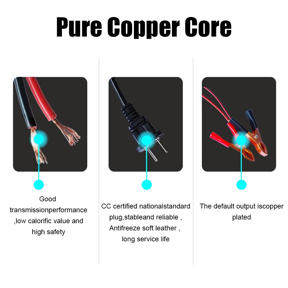 Car Battery Charger Car Accessories 3 Stages Lead Acid AGM GEL Battery-chargers