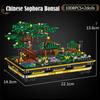 City Mini Pine Bonsai Ornaments Peach Blossom Building Blocks Sakura Decoration Potted Plant Figures Bricks Toy Children Gifts
