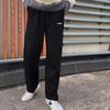 Повседневные брюки Li Ning Унисекс Модные Легкие На флисовой подкладке Черные Утепленные Прямого кроя YZMB2-3