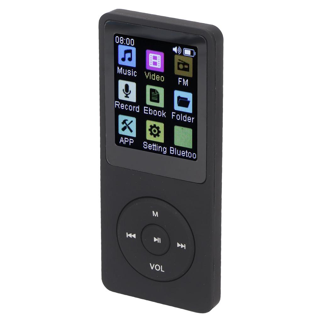 Bluetooth MP3-плеер 1,8-дюймовый цветной дисплей Встроенный динамик Карман для чтения электронных книг и рекордера