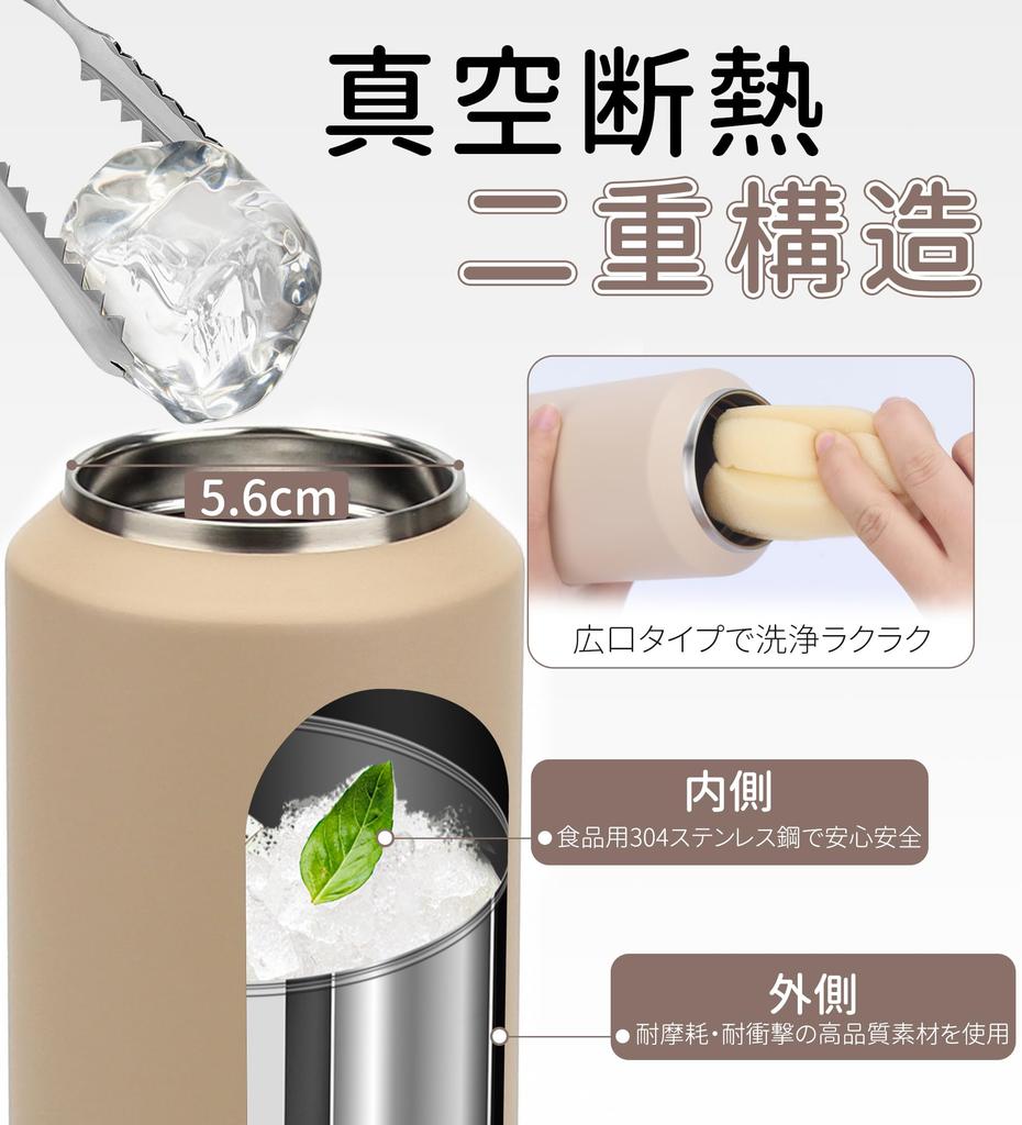 Бутылка для воды из нержавеющей стали TYESO 710 мл большой вместимости с вакуумной изоляцией, двухстенная, с широким горлышком, ультраизолированная, изоляция для горячих и холодных напитков,