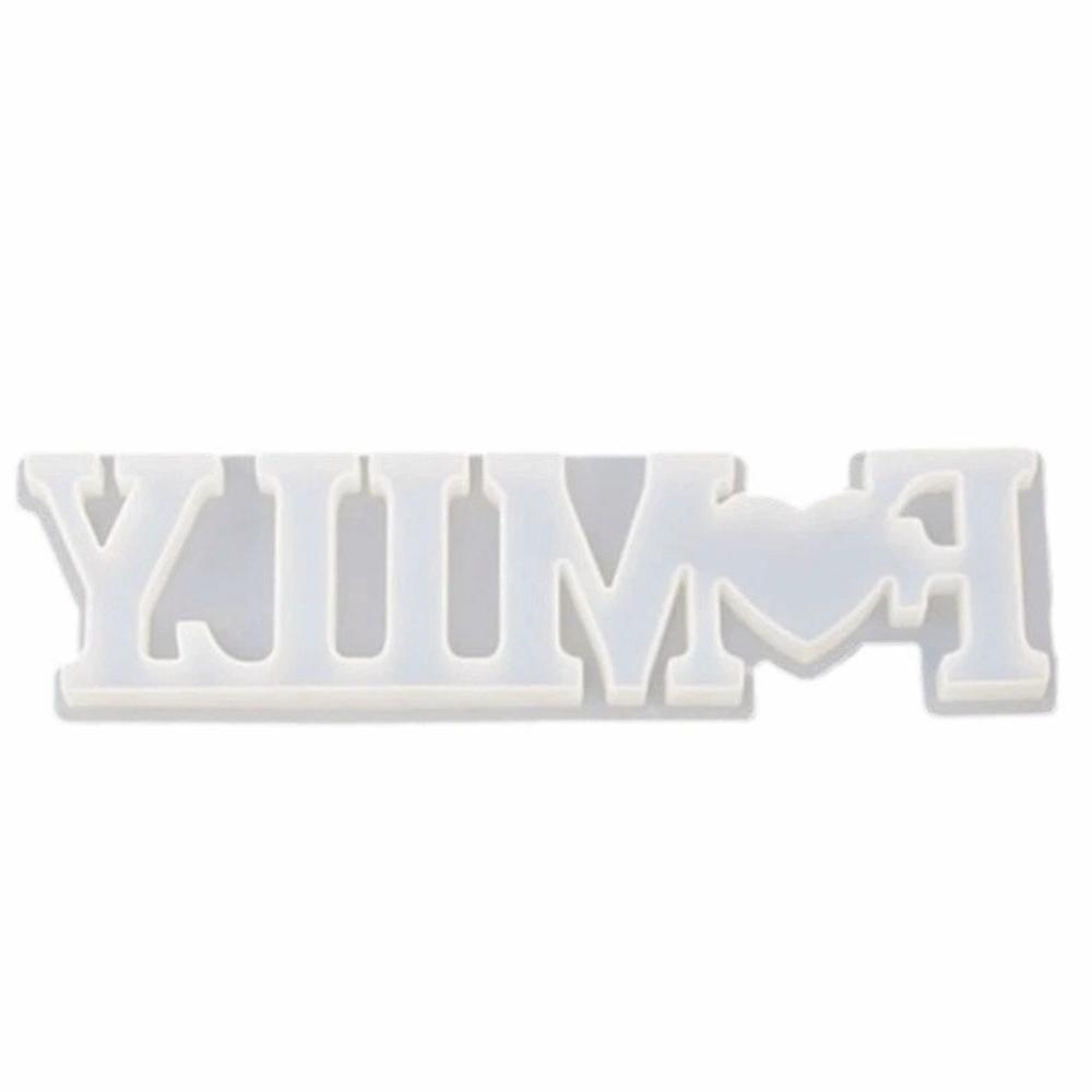 Handmade DIY Resin Crafts English Letters Epoxy Resin Mould Decorative Candle Mold Office