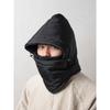 Daiso Double Padded Hooded Warmer Black