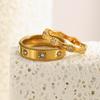 MamacitaSlay Кольцо-звезда из нержавеющей стали 316L с цирконами, покрытие 18K золотом, водостойкое, классическое женское кольцо, высококачественный подарок