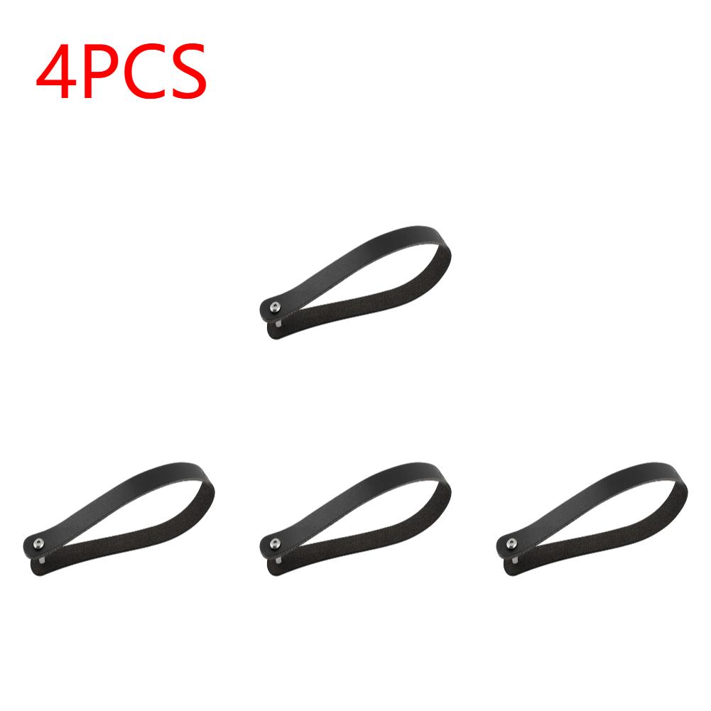 1/2/3Pcs Foldable Front Bag Quick Release Cowhide Handle Pull Ring Belt For Brompton Folding Bike Carrier Bicycle Accessories