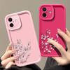 Candy Color Tpu Phone Case for iPhone 16 Pro 15 14 Plus 13 12 11 Pro Max Xs Xr 8 7 Shockproof Flower Pattern Soft Lens Protection Cover Funda