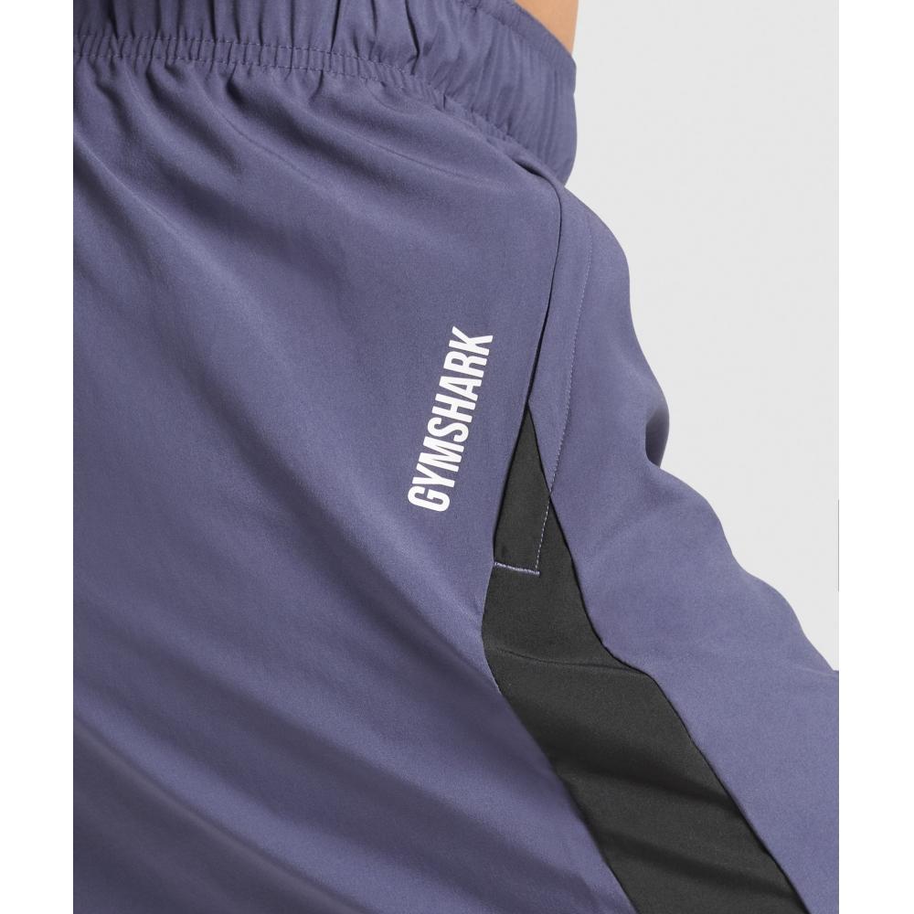 Gymshark Спортивные шорты 7 утяжеленные фиолетово-черные A1b3l Pb9k