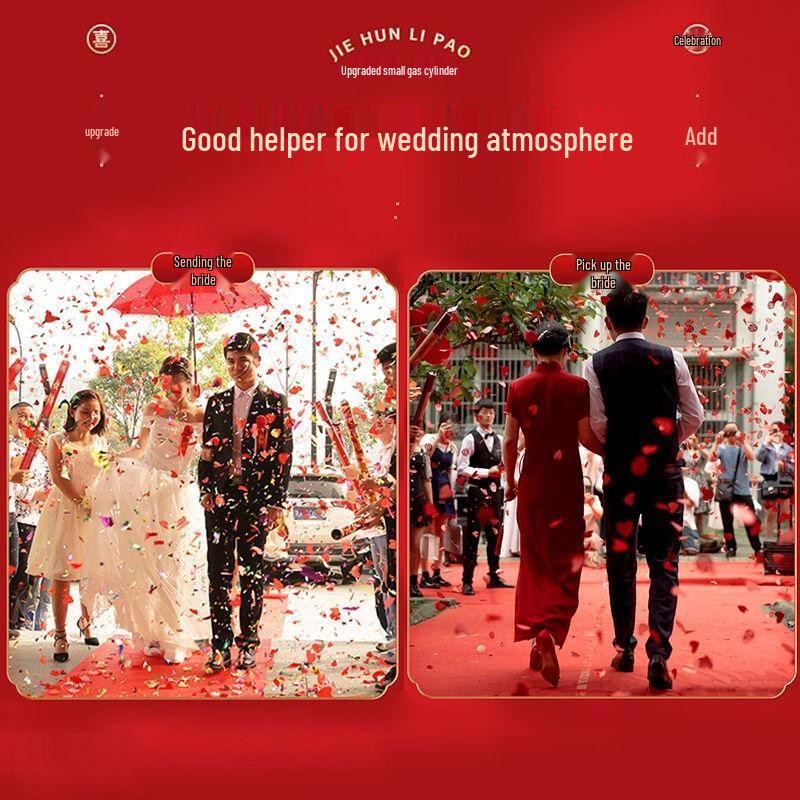 JINGRUIXIANG 'Love of My Life' Handheld Confetti Poppers, 20-Pack