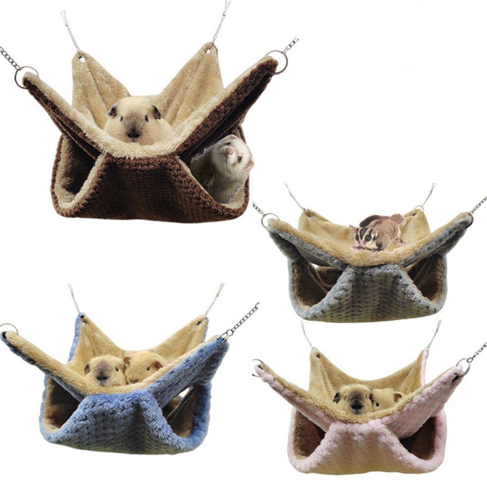 Pet Supplies Warm Hanging Pet Sleeping Bag Pet Hammock Hamster Cage Squirrel Beds