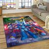 Retro Cartoon Rockman Mega Man Game Rug Carpet for Living Room Bedroom Home Decor,Floor Mat Non-slip Decoration for Sofa Doormat