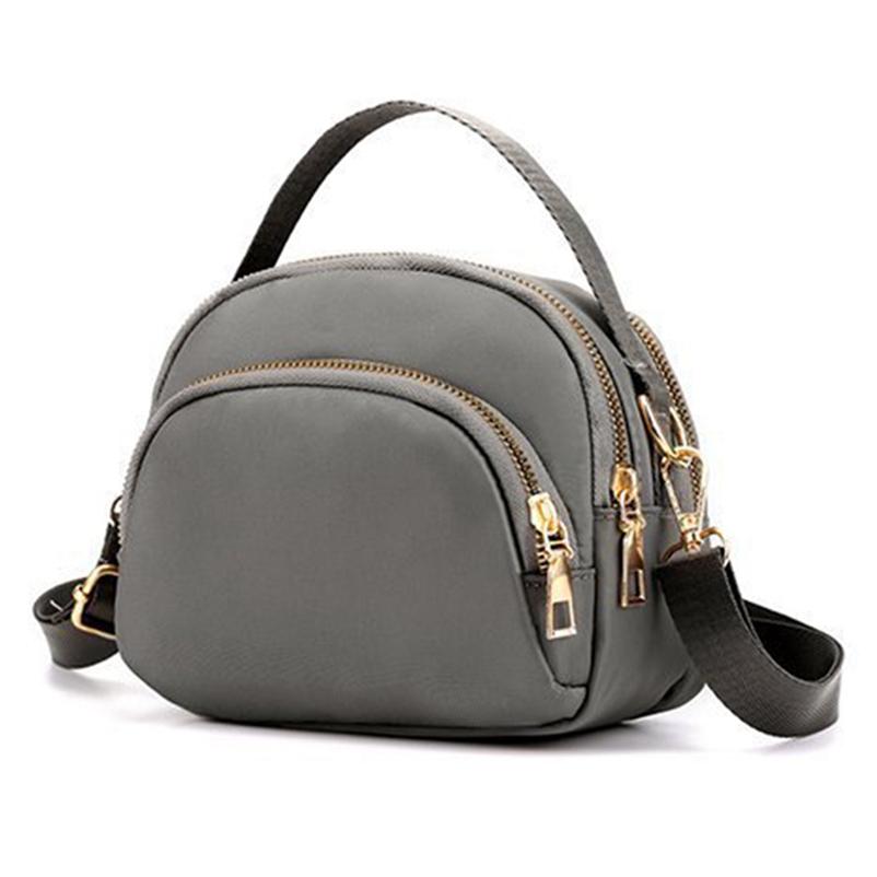 Модная многослойная мини-сумка из нейлоновой ткани, сумка через плечо, водонепроницаемая сумка большой емкости