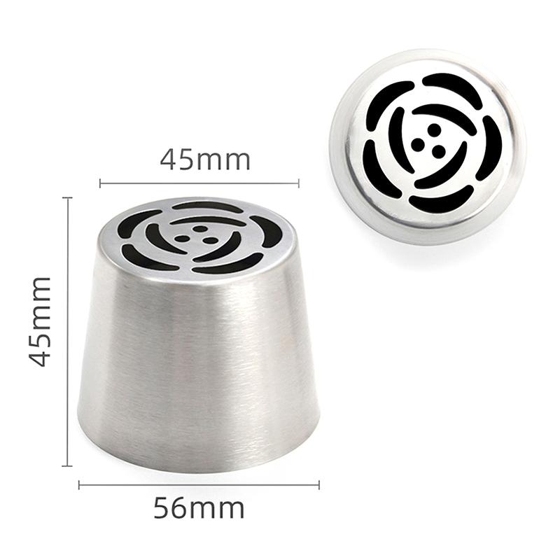 1 шт., насадки для глазури в виде тюльпана из нержавеющей стали, насадки для украшения кондитерских изделий, декоратор для кексов и тортов, роза