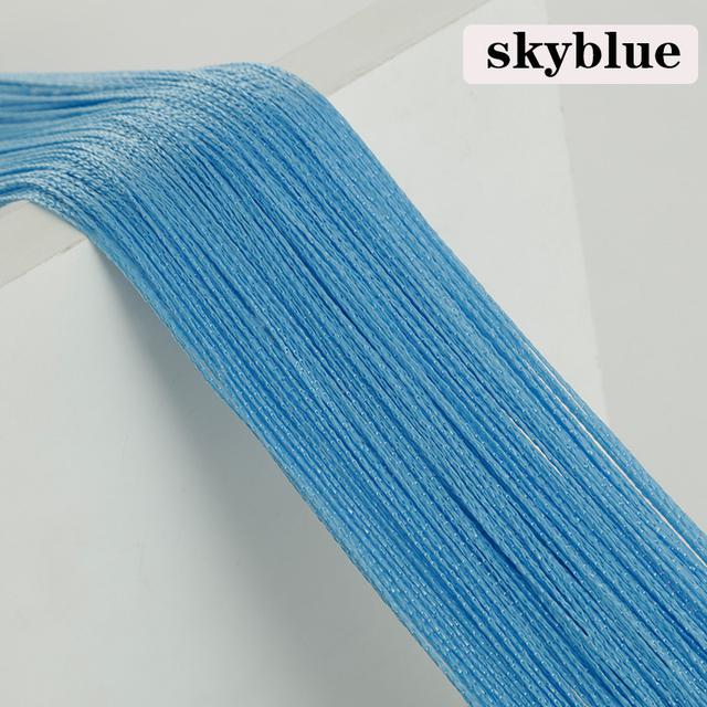 Многоцветные нитяные шторы 1x2 м для двери гостиной, стены, окна, панель с кисточками, шторы для спальни, оконная занавеска, украшение