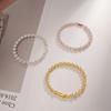 Luxury Roman Crystal Geometric Chain Bracelets for Women Trendy Goth Full Rhinestone Charm Bangles Wed Jewelry Accessories
