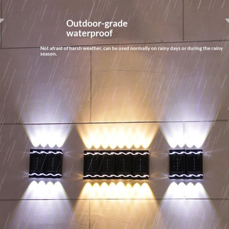Solar LED Wall Lamp Outdoor Waterproof Lighting Solution for Gardens