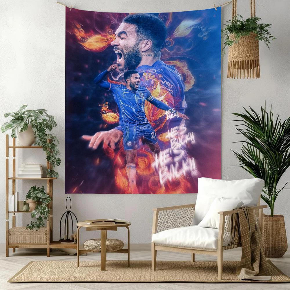 Chelsea Fc Football Player Wall Tapestry Retro Boho Perfect For Dorm Wall Living Room Balcony Four Seasons Boho Decor Gift For Birthday