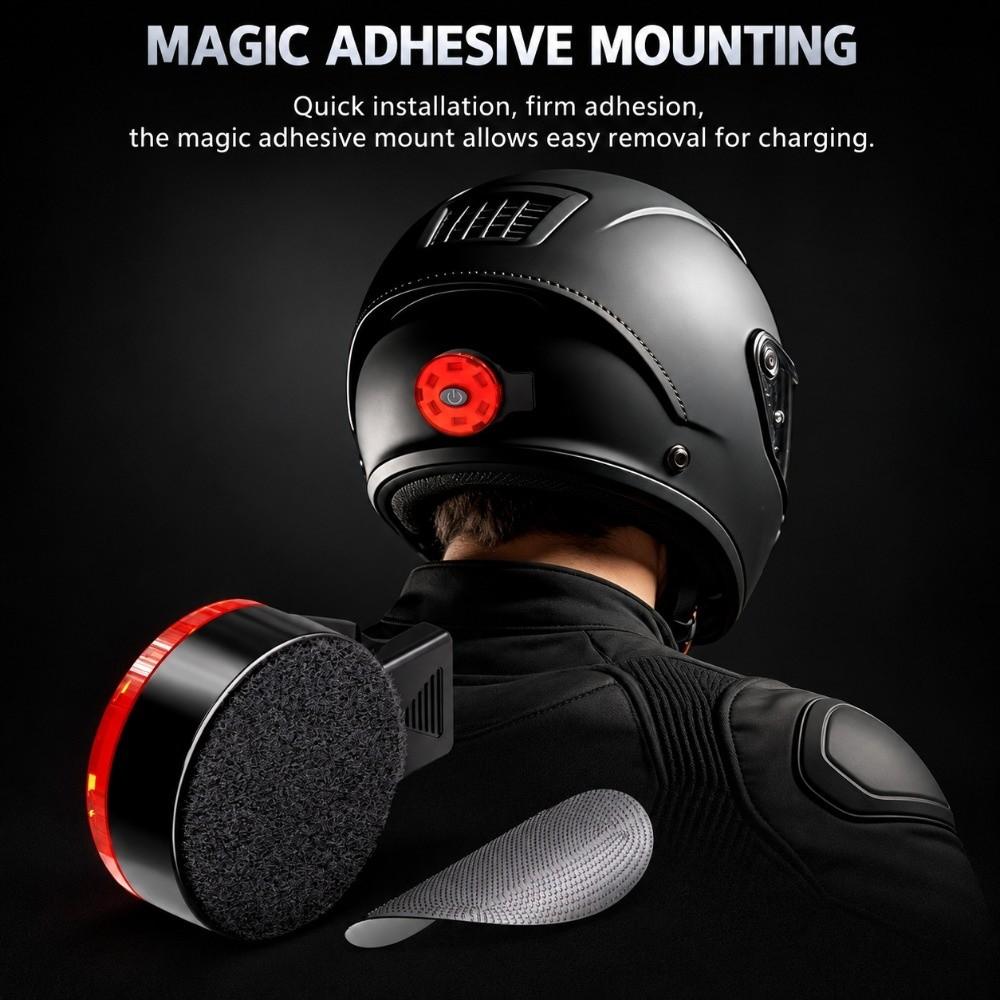USB Rechargeable Helmet Warning Light High Brightness Cycling Rear Light Flashing Safety Light