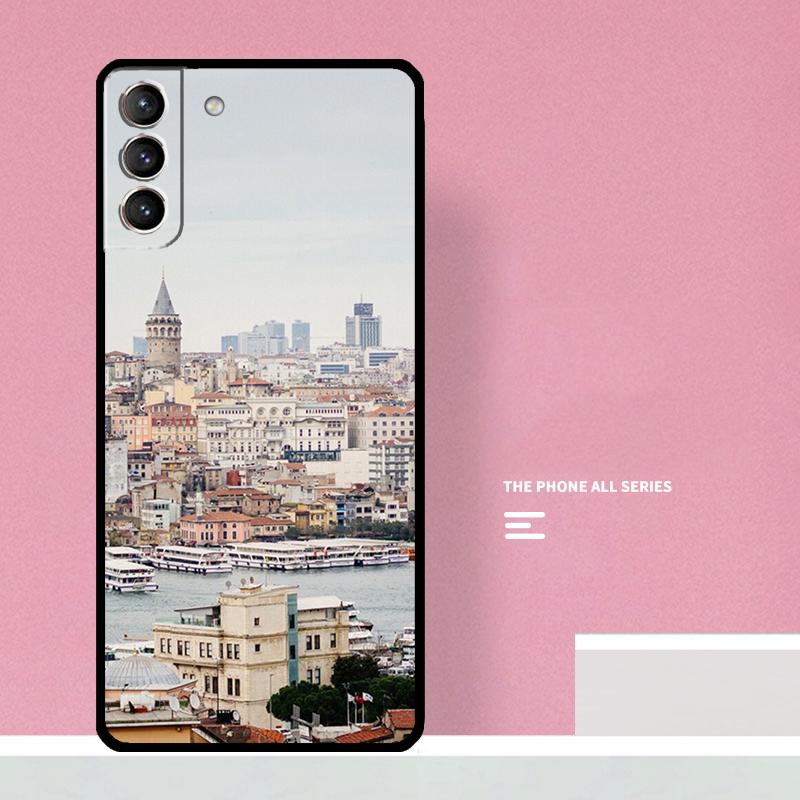 Турция Стамбул Пейзаж Чехол для телефона Samsung Galaxy S23 S22 Ultra Plus S8 S9 S10 Plus Note 10 20 S21 FE S20 FE Чехол