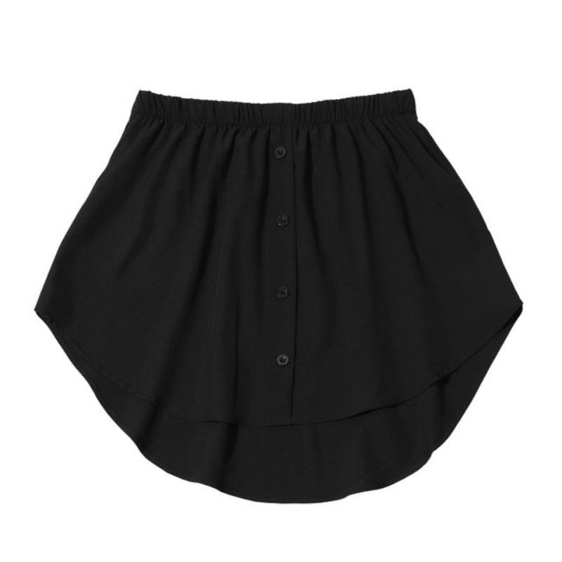 Detachable Underskirt Women Fake Shirt  Irregular Skirt Tail Blouse Hem Cotton Extender Fake Hem  Mini Skirt Fake Hem 6 Sizes