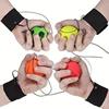 6 см мяч-попрыгун ручной работы с веревкой, резиновая цельная игрушка, мяч-бумеранг, мяч для реакции, игрушки для досуга, снятия стресса, игрушки ручной работы