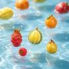 Resin Mini Fake Fruit Pendants 5Pcs Realistic Simulation Ornaments for DIY Greeting Card Decor Craft Making Supplies